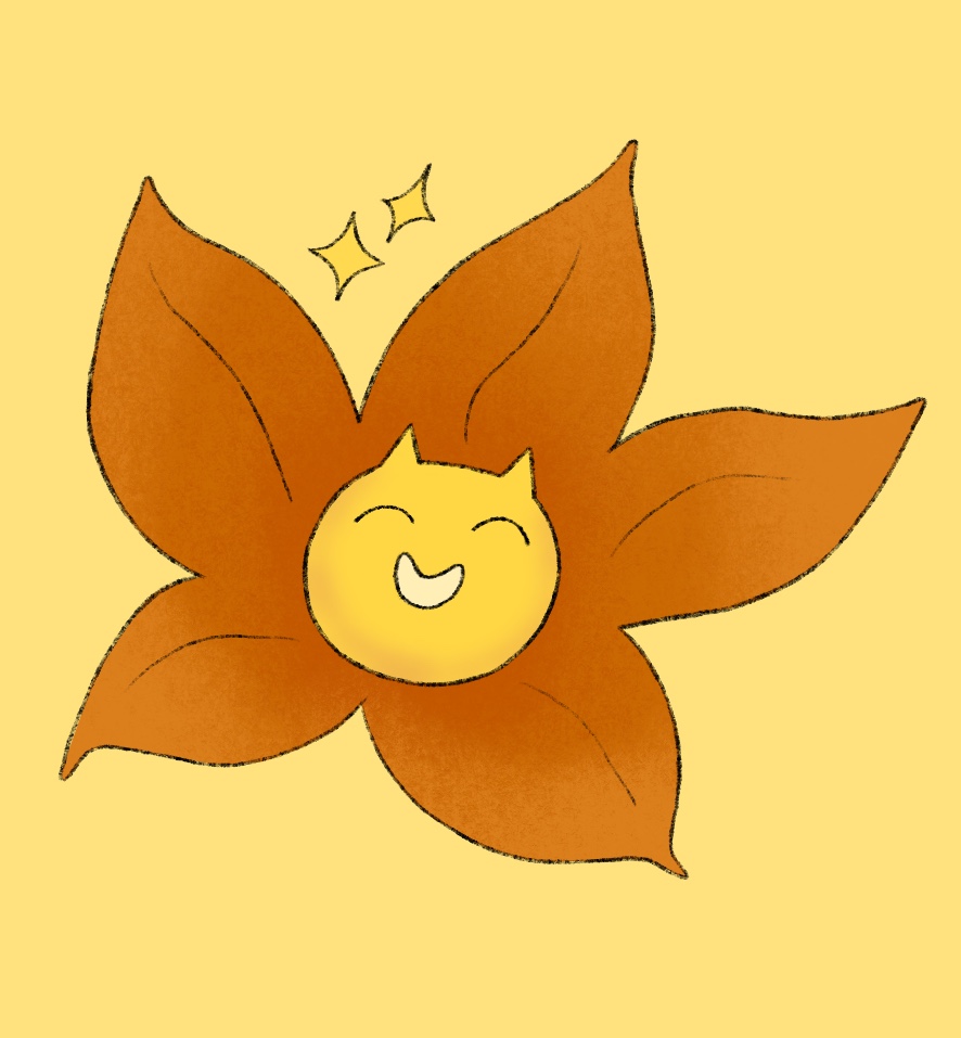 Glad blomster væsen
